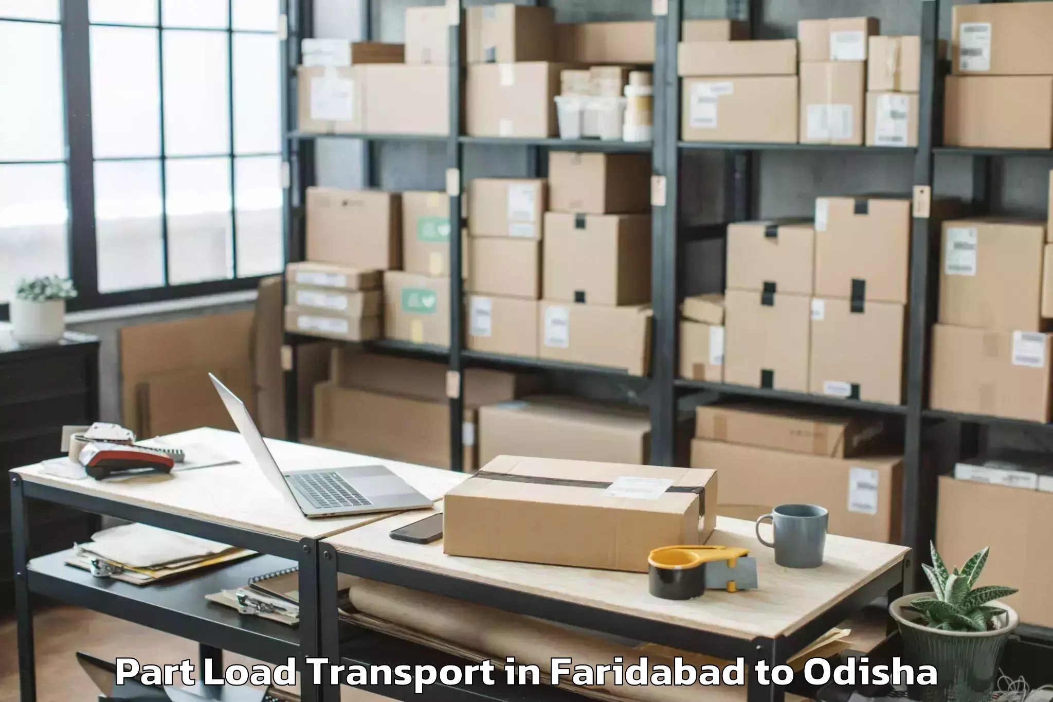 Easy Faridabad to Banaharapali Part Load Transport Booking